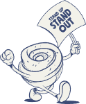 Stand Up Stand Out mascot