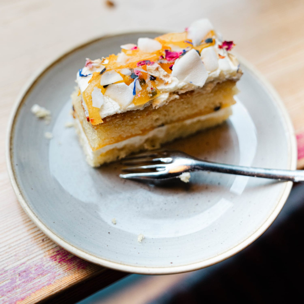 Passionfruit and Coconut Traycake