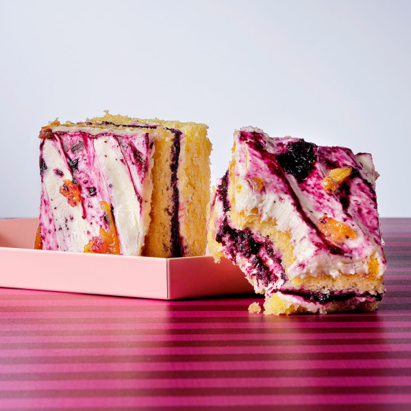 Lemon, Blueberry and Mascarpone Traycake